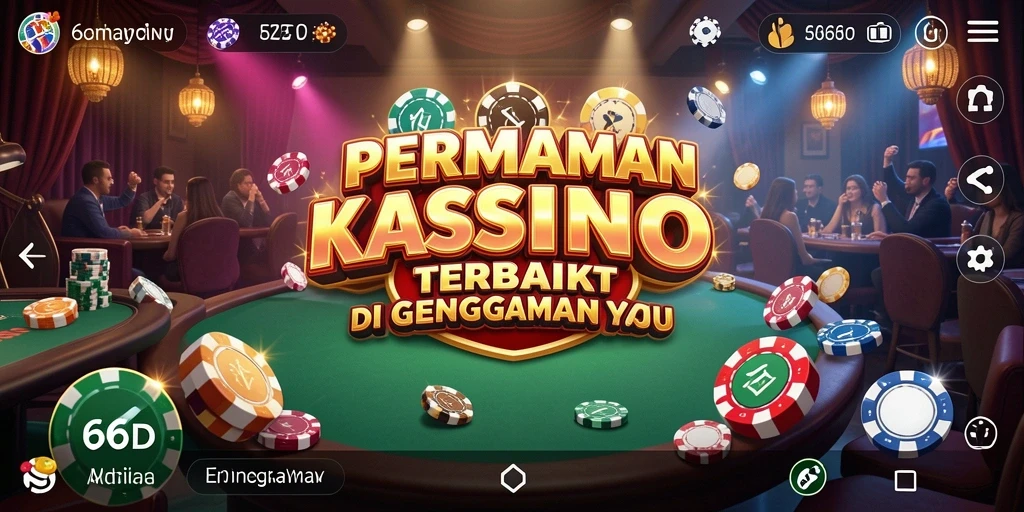 Tampilan permainan Kasino yang mendebarkan di 66D.