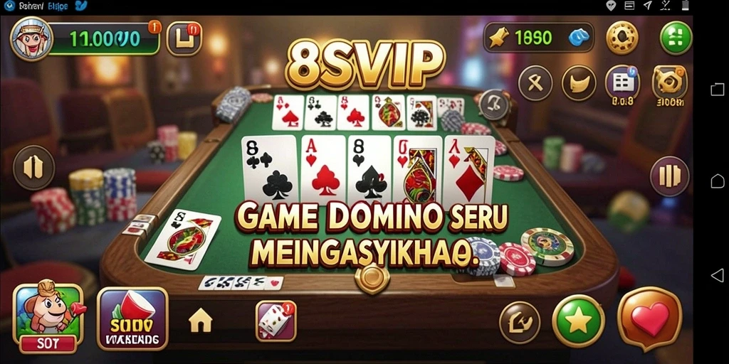 Tampilan gameplay seru dari 8SVIP yang mengasyikkan.