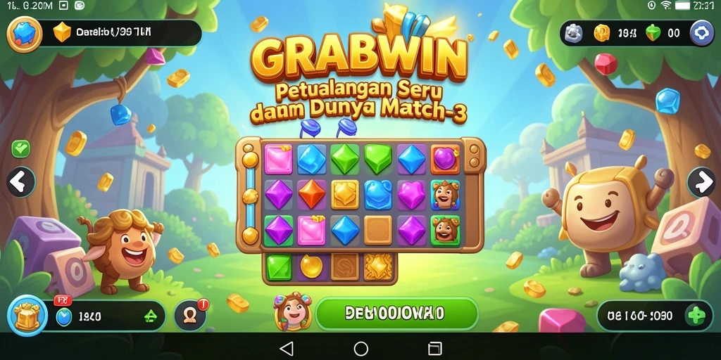 Tampilan menarik dari gameplay seru dalam GRABWIN.