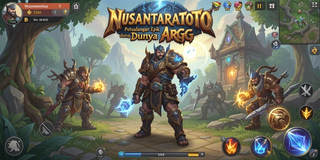 Tampilan aksi seru dalam game NUSANTARATOTO ARPG.