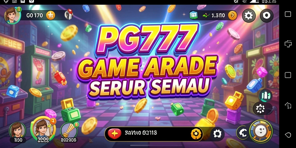 Screenshot PG777 menampilkan aksi seru dalam permainan Arcade.
