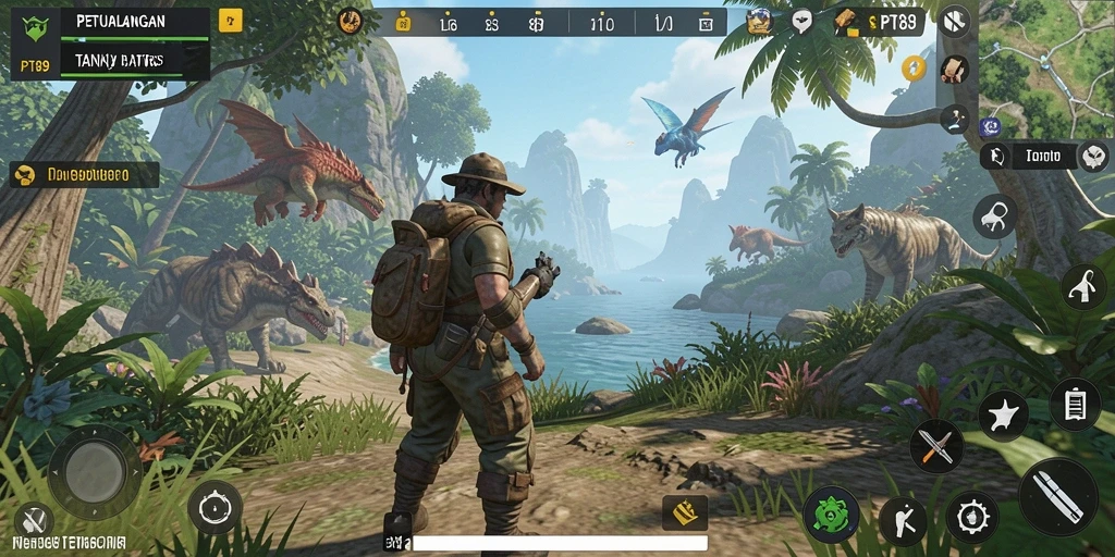Tampilan gameplay Open World yang memukau di PT89.