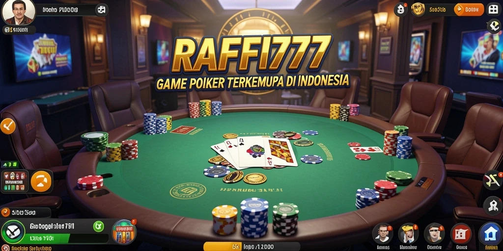 Screenshot gameplay RAFFI777 yang menampilkan suasana Poker yang seru.