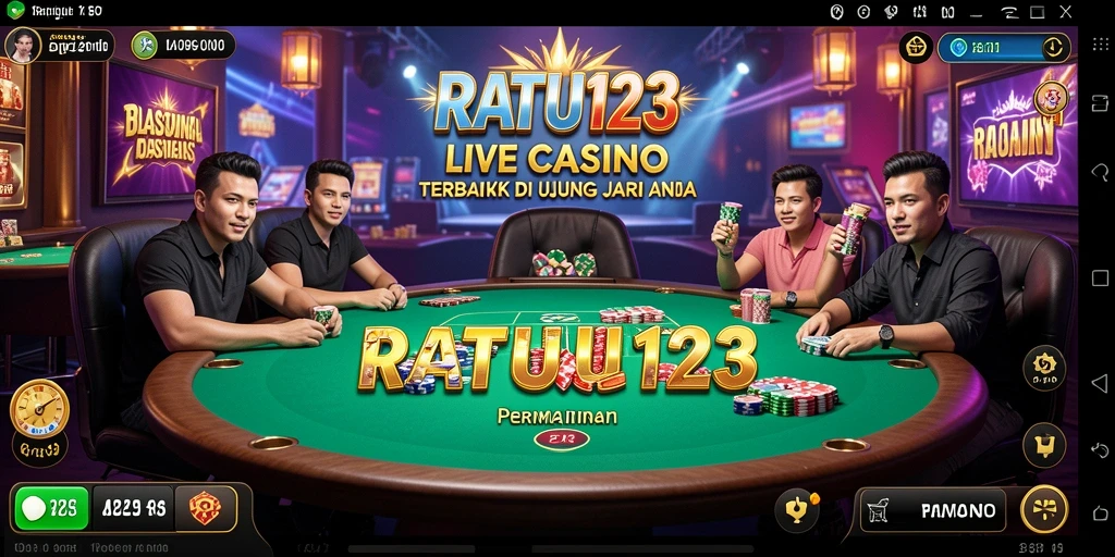 Tangkapan layar gameplay <strong>RATU123</strong> yang menunjukkan aksi Live Casino yang mendebarkan.