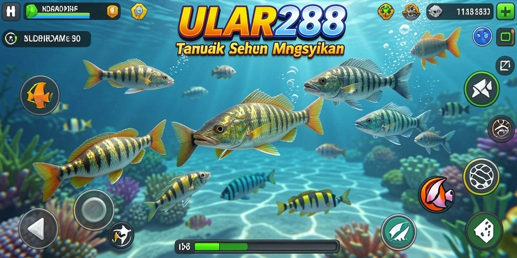 Screenshot utama ULAR288 menampilkan gameplay Tembak Ikan yang menarik dan seru.